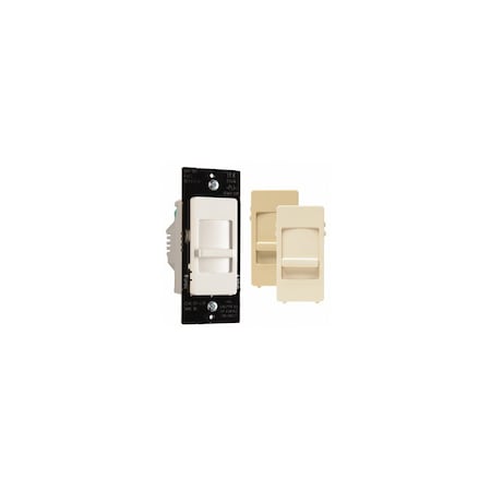 Pass & Seymour Dimmer, 120 VAC, 700 W, CFL, Incandescent, LED Lamp, Ivory/Light Almond/White WSCL450TCCCV4