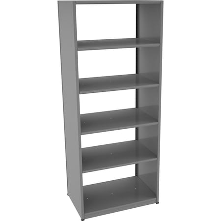 Tennsco Boltless Shelving Unit, 24"D x 36"W x 88"H, 6 Shelves, Steel CS248836-MGY