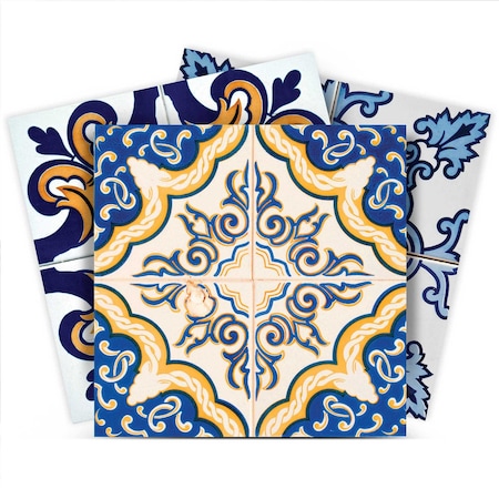 Homeroots 4" X 4" Kyla Mutli Mosaic Peel And Stick Tiles 400375