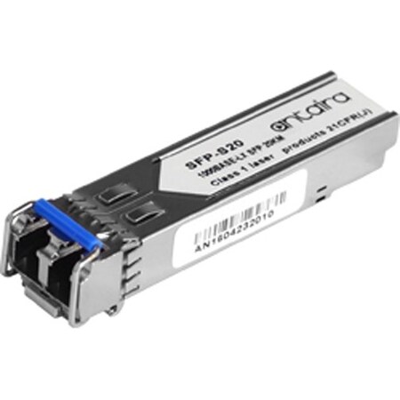 Antaira 1 Gigabit SFP Transceiver, Single-Mode 20km / LC / 1310nm, -40-85C, with TAA SFP-S20-T-TAA