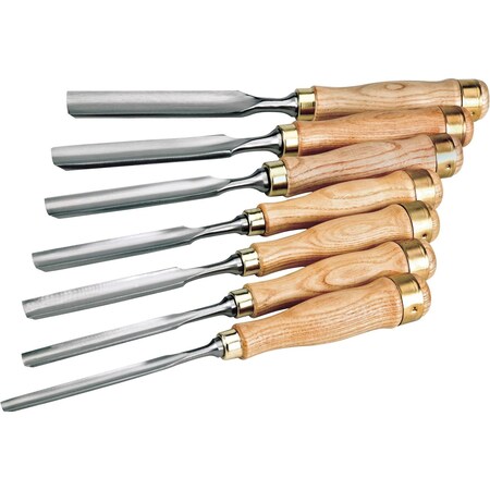 Shop Fox Gouge Chisel Set, 7 Pc. D3780