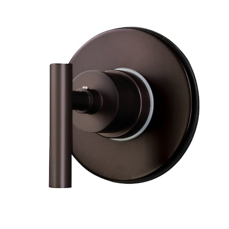 Kingston Brass Single-Handle Three-Way Diverter Valve with Round Trim Kit, Oil Rubbed Bronze KS3035CML