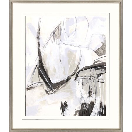 Homeroots Neutral Boundary I Silver Framed Print Wall Art 525385