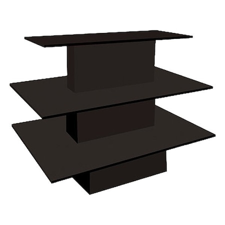 Specialty Store Services Floor Display, Blk, 42" H, 60" W 3435BK