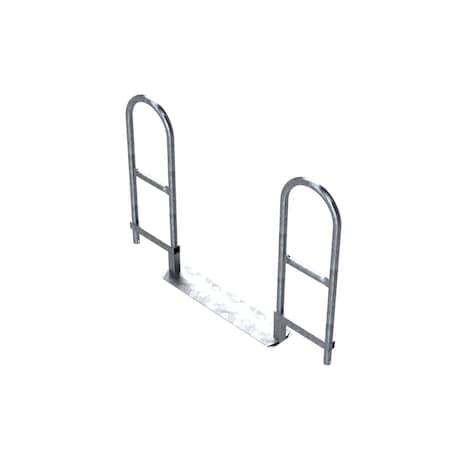 Safety Rail Mobile Self Closing Gate Frame 36in-Galvanized 400696