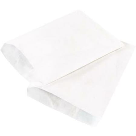 Partners Brand Flat Merchandise Bags, 8 1/2" x 11", White, PK2000 BGM103W