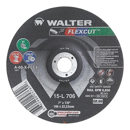 Walter Flap Wheels, 1" dia., PK10 15F156