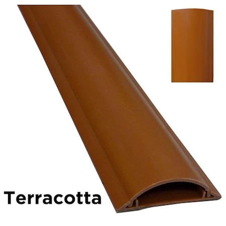 Switch On Cable Protector, 9/16 in H, 31 in L, 2 in W, 1 Channel, PVC, Brown SW3564417