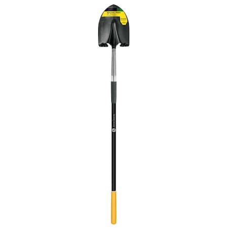 John Deere 59 in. Steel Round Digging Shovel Fiberglass Handle PRL-F-JD