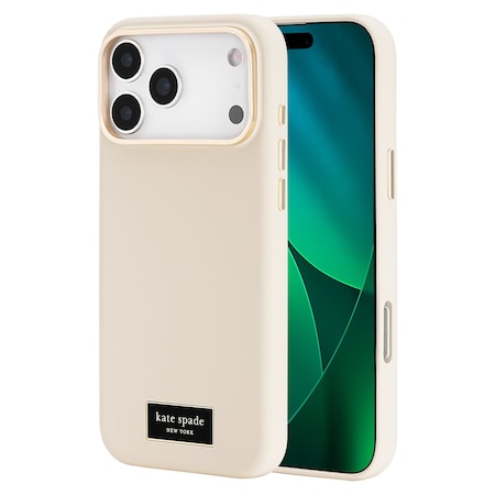 Kate Spade Silicone Magsafe Case For Apple Iphone 17 Pro Max - Icon Perfect Beige KS057260