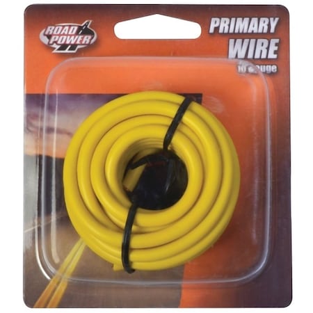 Southwire Road Power Electrical Wire, 10 AWG Wire, 25/60 VAC/VDC, Copper Conductor, Yellow Sheath, 7 ft L 55672233/10-1-14