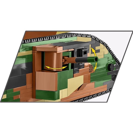 Cobi Mark I Male C19 Tank Block Set Multicolored 878 pc COBI-2993