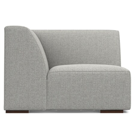 Homeroots 38" Gray Fabric Modular Sofa With Brown Legs 641031