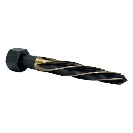 Drill America 15/16" HSS Black & Gold HSS Black & Gold Hex Shank Bridge Reamer KFDRB15/16HEX