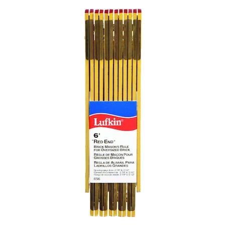 Crescent Crescent Lufkin 72 in. L X 5/8 in. W Wood Brick Mason Folding Rule SAE T656N