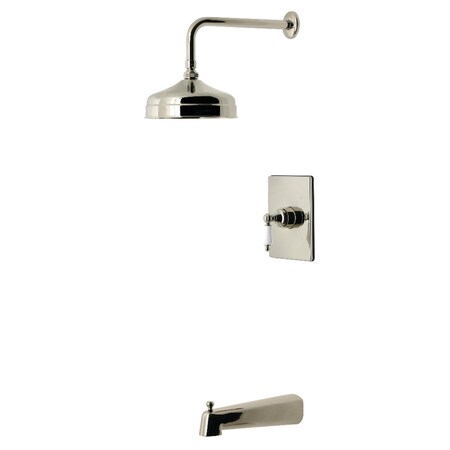 Kingston Brass Single-Handle Pressure Balanced Tub and Shower Faucet, Polished Nickel KB6346PL