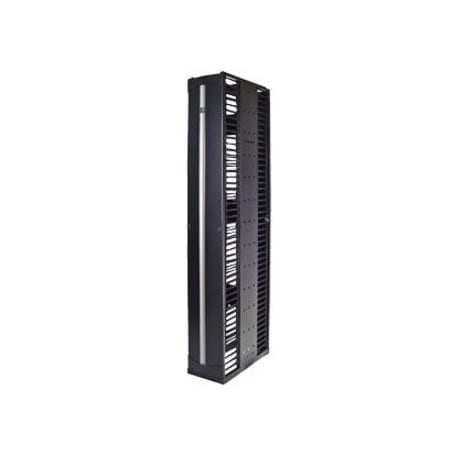 Chatsworth Products Cpi EVOLUTION G2 VERT CABLE MGR, DBL-SIDED, 84"'HX12"WX24.5"D, BLACK 35524-703