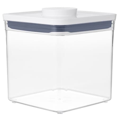 Oxo Good Grips POP Food Container, 2.8 qt Capacity, Plastic, Clear, 6-1/2 in L, 6-1/2 in W, 6.3 in H 11233600