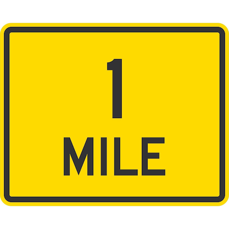 Lyle 1 Mile, 30x24, Non-Reflective, Yellow G-14867-NA_30x24
