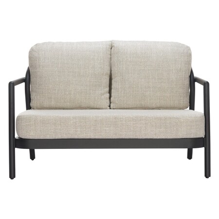 Homeroots 50" Beige Polypropylene Sofa 667660