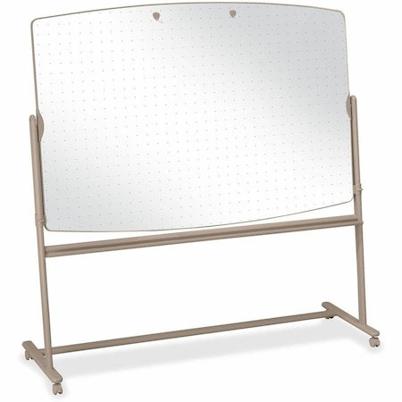 Quartet Dry Erase Board, Melamine, 48 in, 72 in, Steel Frame, White, Gloss 3640TE