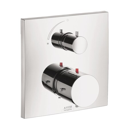 Axor Starck X Thermostatic Trim with Volume Control in Chrome 10706001
