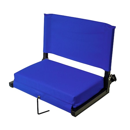 Bola 21 x 14 x 16 in. Stadium Chairs for Bleachers with Back Support, Blue BO2520567