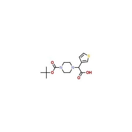 Ak Scientific 2-(4-Boc-piperazinyl)-2-(thiophen-3-yl)acetic acid (250mg), CAS 885274-75-9 C026-250mg