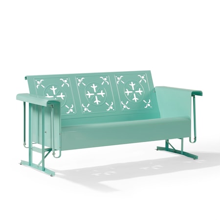 Crosley Azalea Retro Outdoor Sofa Glider CO1034-AQ