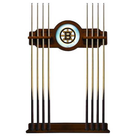 Holland Bar Stool Co Boston Bruins Cue Rack in Chardonnay Finish CueChrdBosBru