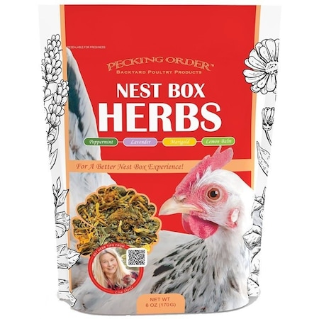 Pecking Order Nest Box Herbs, 10 in H, 3-1/2 in W, 6 oz Capacity 9302