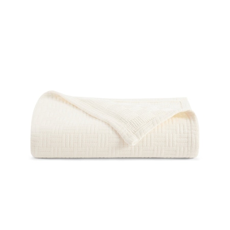 Arkwright Home Host & Home Cotton Bed Blanket Queen Ivory - 1 Blanket P-BKCOT-9090-IV