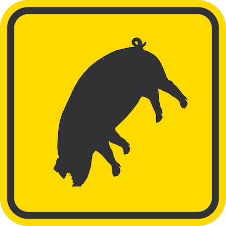 Lyle Pig Symbol, 12x12, Diamond Grade, Yellow G-1958-DG_12x12