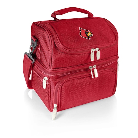 Picnic Time Family Of Brands NCAA Louisville Cardinals Pranzo Lunch Bag - Insulated Lunch Box with Picnic Set 512-80-100-304-0