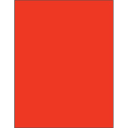 Tape Logic 8 1/2 x 11in Red Rectangle Laser Labels, 100PK LL185R