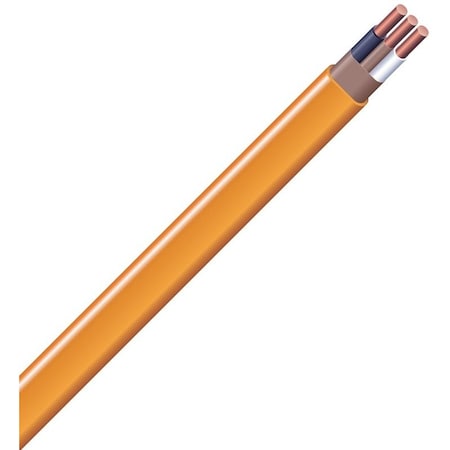 Southwire NM-B Non-Metallic Building Cable, Copper, 10 AWG, 2C, Solid, 50 ft 10/2NM-WGX50
