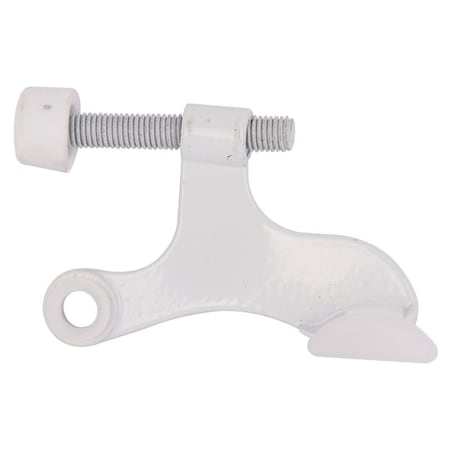 Prosource Deluxe Hinge Pin Door Stop, 2-5/8 in Projection, Die-Cast Zinc & Plastic, White H20-B040W-PS