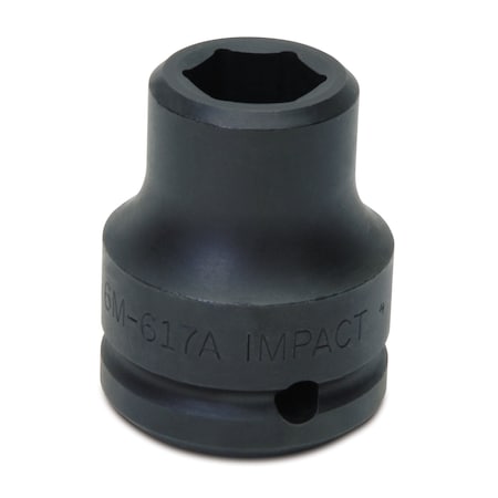 Williams 3/4" Drive Impact Socket Black Industrial, 3/4" D, 6Pt, 17mm JHW6M-617A