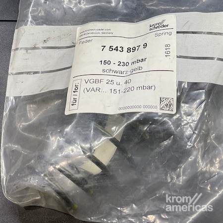 Honeywell Kromschroder SPRG, 150 230 MBAR, BLK/YL, VGBF 40 KS75438979