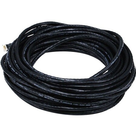 Monoprice Patch Cord, Cat 5e, Booted, Black, 50 ft. 2158