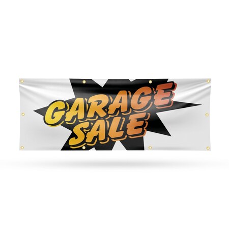 Signmission Garage Sale, 36 Inch x 96 Inch, Vinyl Banner B-96-30669