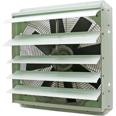 Iliving 18-Inch Corrosion Resistance Shutter Exhaust Fan, Single Speed ILG8SF18S-CR