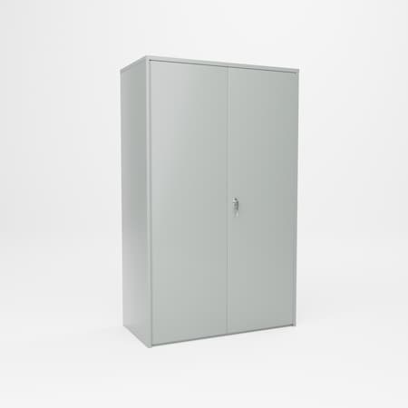 Pucel Flush Door Bin Cabinet with 84 Bins, 48 in W x 78 in H x 24 in D, Gray HDBC-4878-26-84