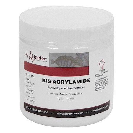 Hoefer N, N-Methylene-bis-Acrylamide, 100GM GR142-100