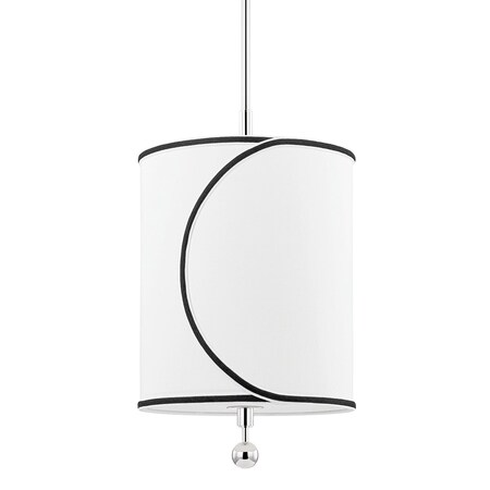 Mitzi Zara 1 Light Pendant 17 In. Polished Nickel H381701S-PN
