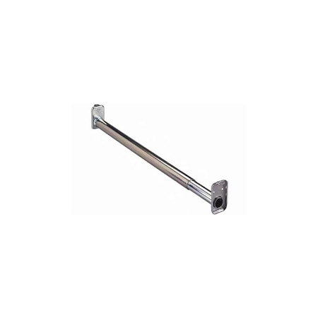 Kv Round Closet Rod Chrome 18" - 30" W/ Screws KV2 ZC 18