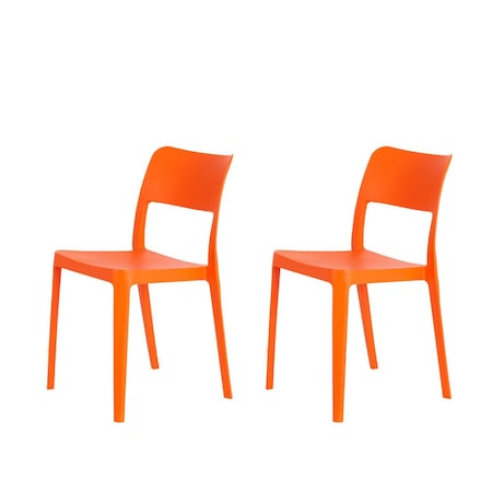 Lagoon La Vie Resin Stackable Armless Chair, 2PK 7201YB-SATOS