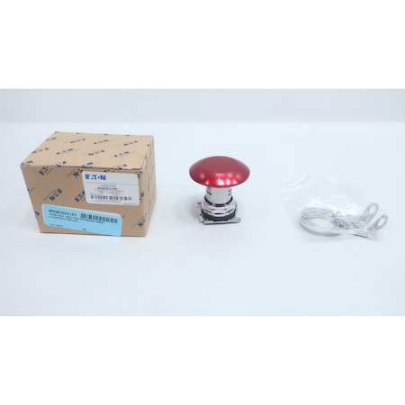 Eaton RED JUMBO MUSHROOM HEAD PUSHBUTTON 10250TA52