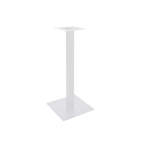 Bfm Seating Uptown - 24in Square Base - Bar Height - 3in Square Column - 11 7/8in Bolt-On Top Plate- White LP-24SQWHT