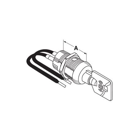 Compx Security Products Switch Lock 1-3/8in 2 Pull Maintained SW2-1138AD-KD